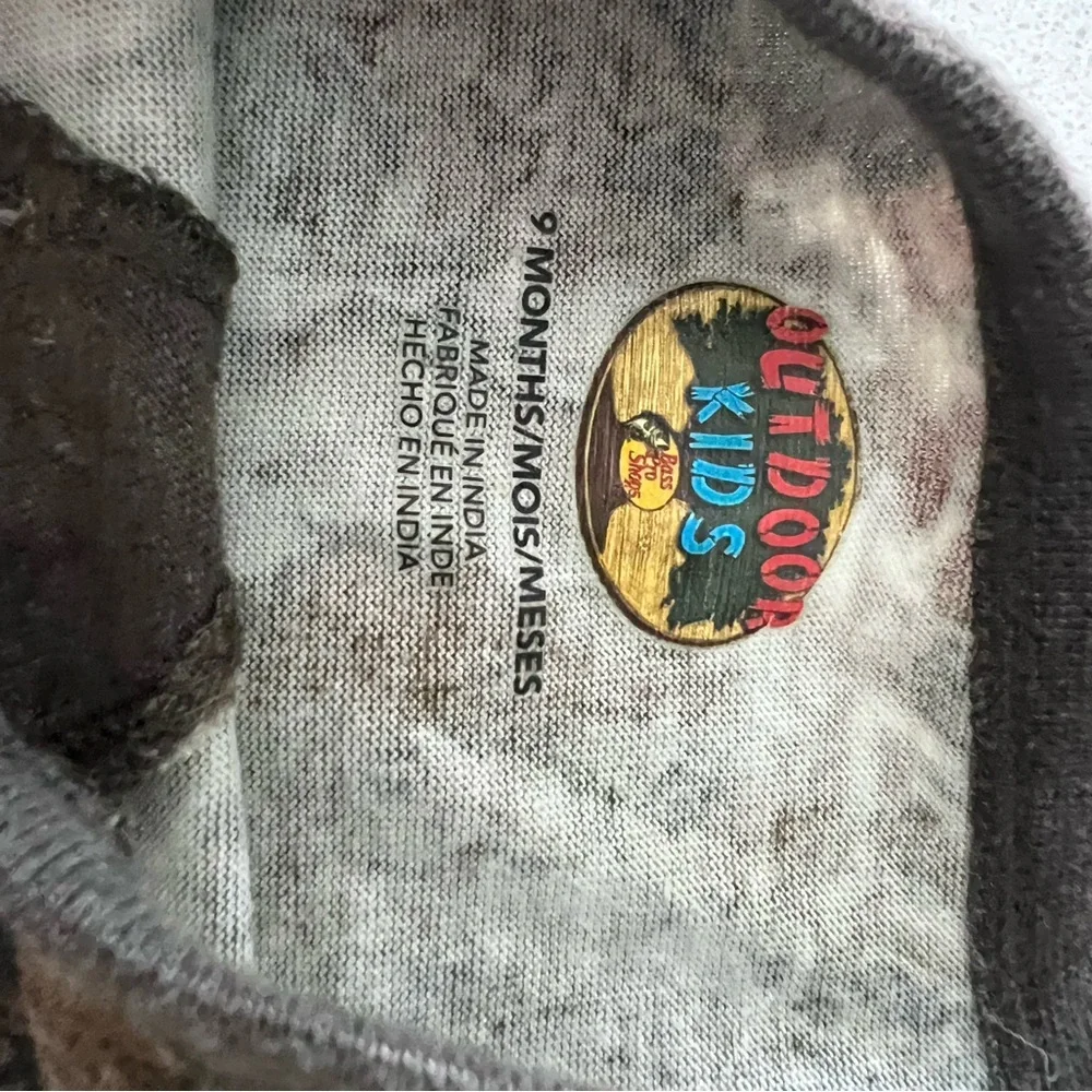 Bass Pro Outdoor Kids Camo‎ Camouflage 2 Piece Set Size 9 Month
